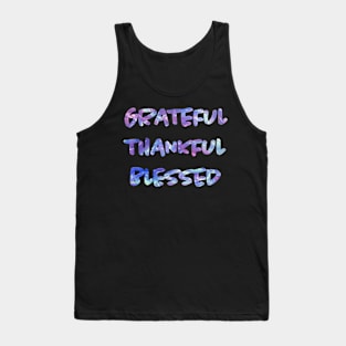 Grateful Thankful Blessed. Tank Top